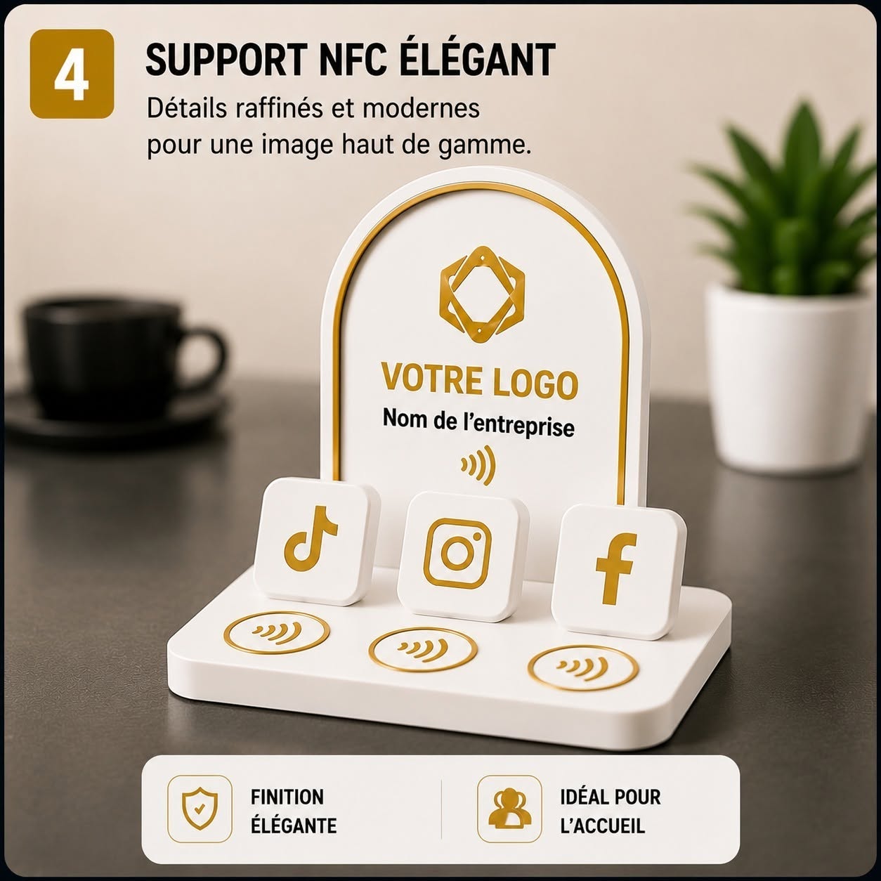 Support  NFC elégant
